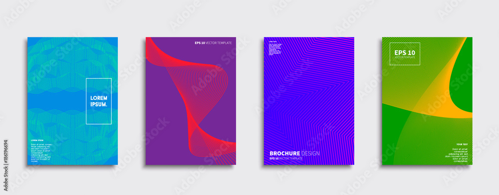 Fototapeta premium Minimal Vector cover designs.