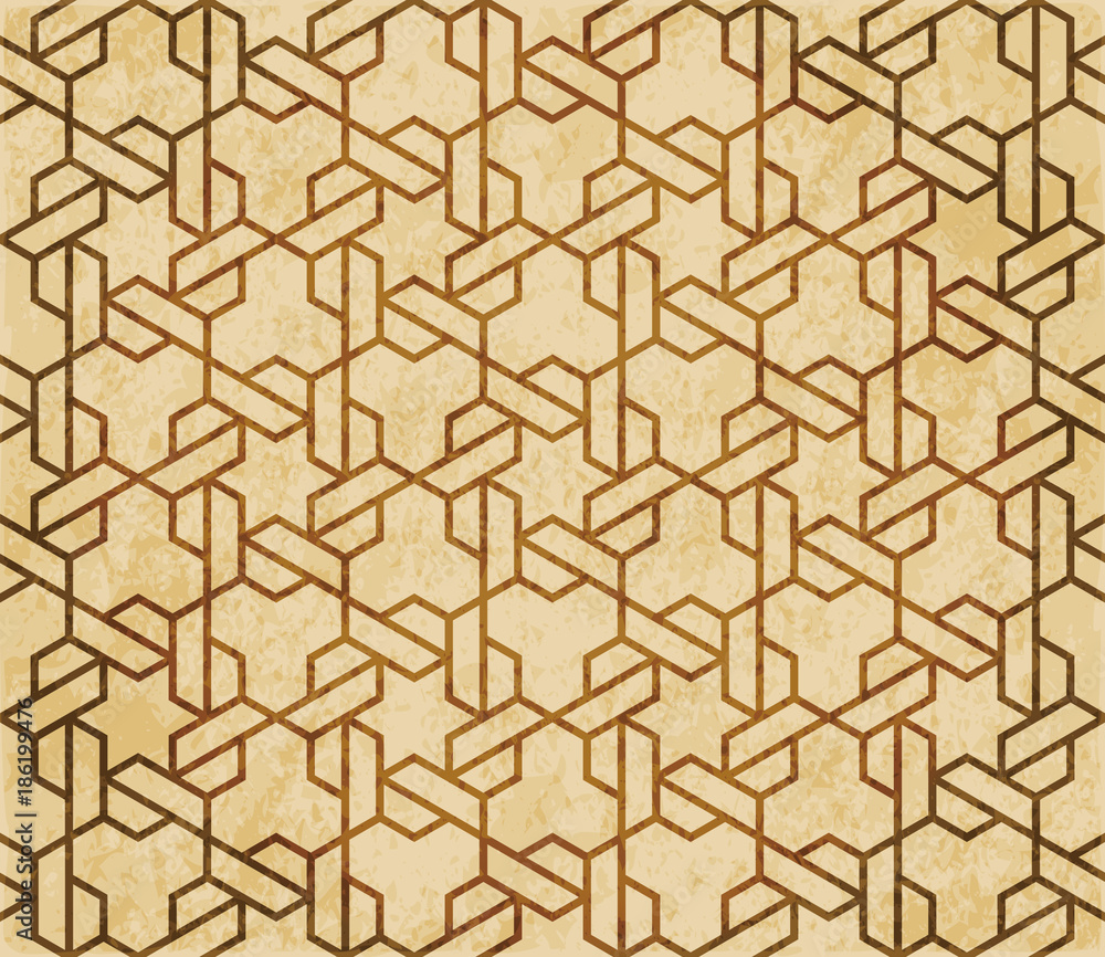 Retro brown Islam seamless geometry pattern background eastern style ornament Retro brown Islam seamless geometry pattern background eastern style ornament