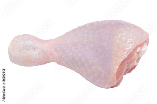 Raw chicken leg