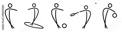 Sport | Strichmännchen | Dynamik