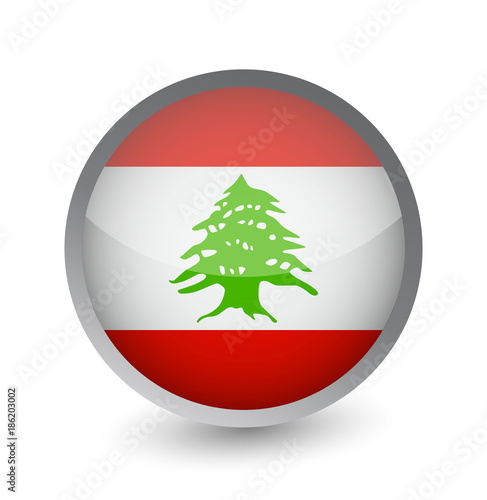 Lebanon Flag Round Glossy Icon Free Download Lebanon Flag Round Glossy Icon - GFXLoad