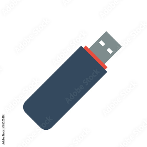 USB flash drive Icon Vector.