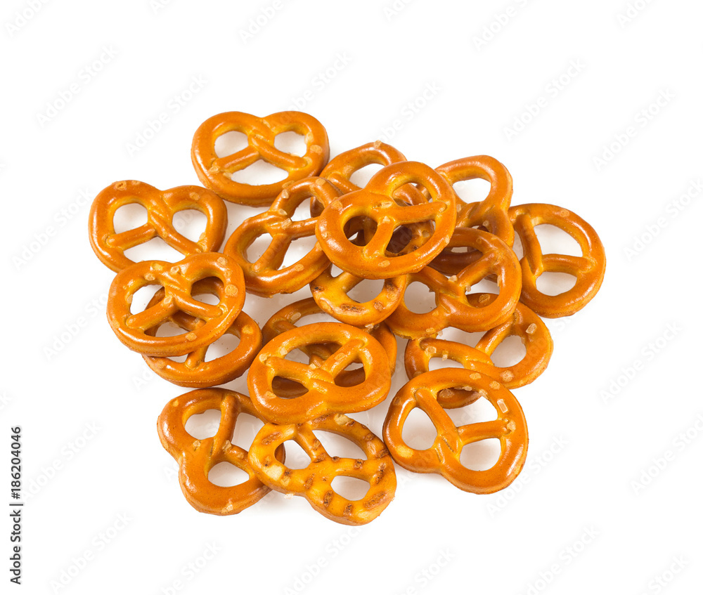 pretzels isolated on white background pretzels isolated on white background