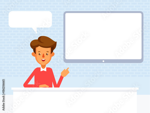 Video blogger concept