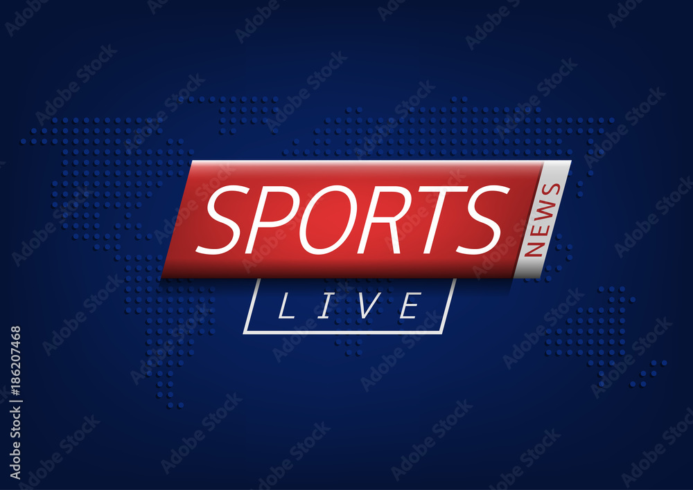 Fototapeta premium Sport news illustration