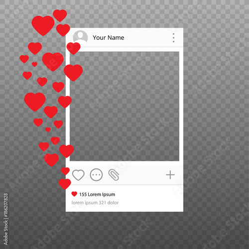 Social network photo frame