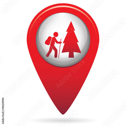 Free Download Hiking icon illustration - GFXLoad
