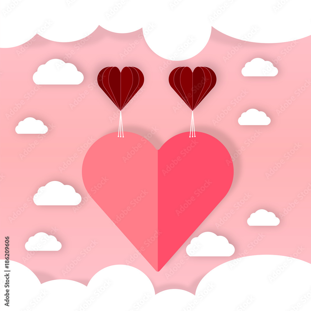 valentine background, love concept, vector