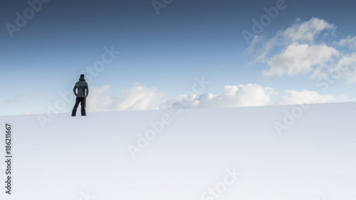 man in snow © martin