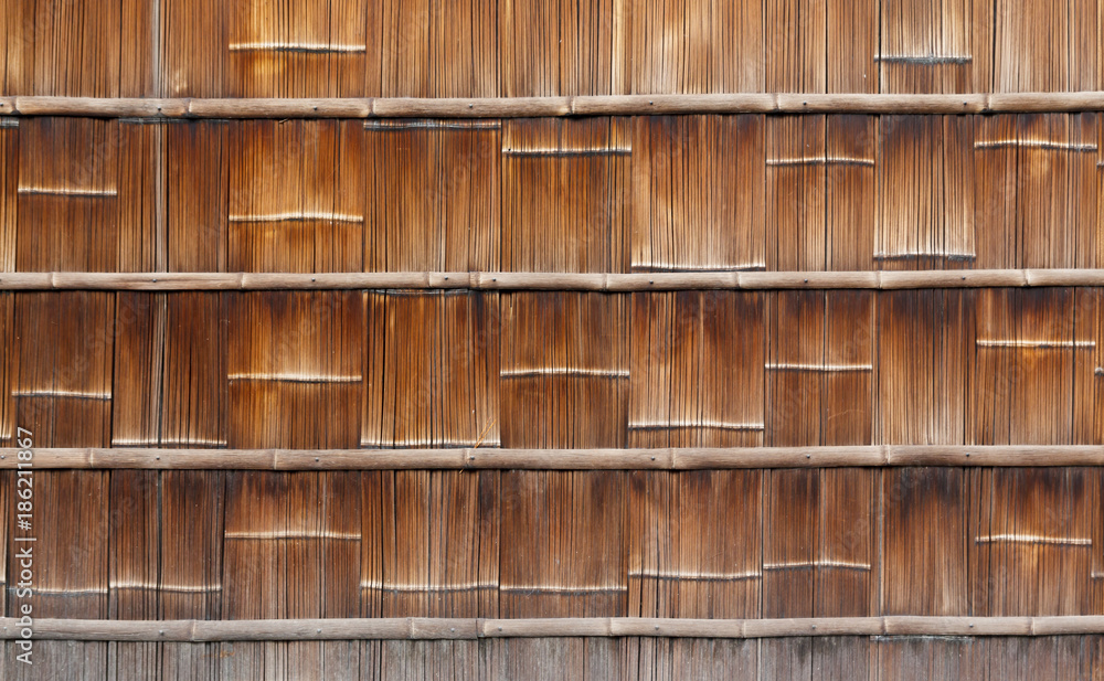 Japanese bamboo wall background