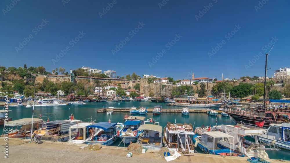 Yacht harbor and houses in Yacht harbor and houses in
