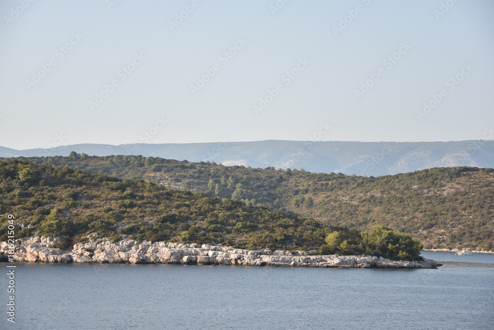 croatian landscape, coast line croatian landscape, coast line