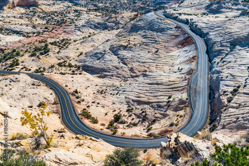 Road through the Grand Staircase-Escalante National Monument, Utah photo
