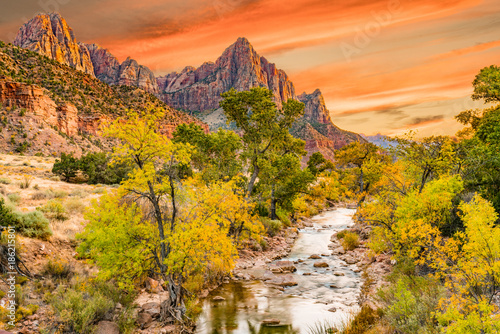 Sunset Along the Watchman