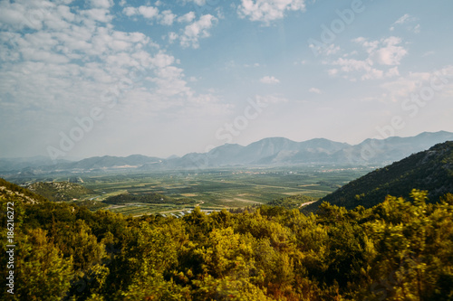Green meadows and mountains of Croatia © julylip