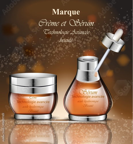 Cosmetics Realistic Vector Product packaging designs mock up illustration