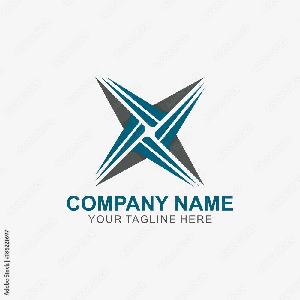 Obraz premium Letter X modern logo