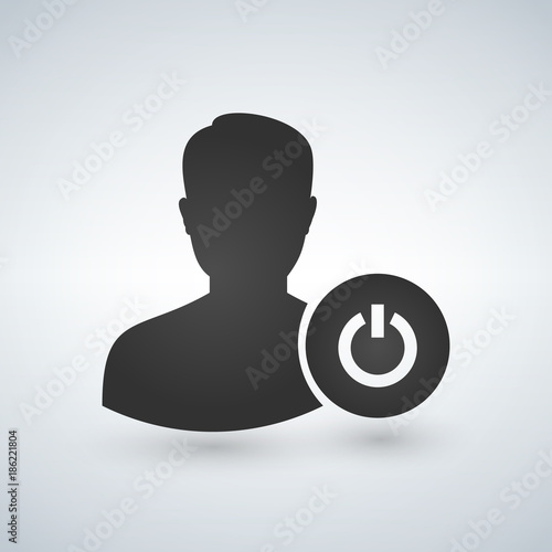 user avatar with power butt...