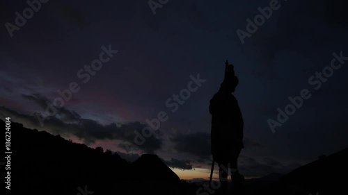 Time lapse Amanecer en las montañas del Cebreiro photo