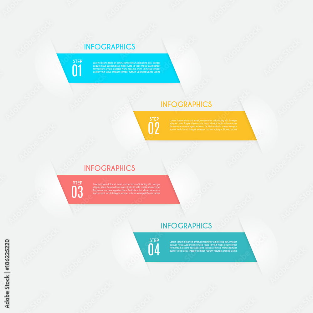 Infographic design vector and marketing icons can be used for workflow layout, diagram, annual report, web design. Business concept with 4 options, steps or processes