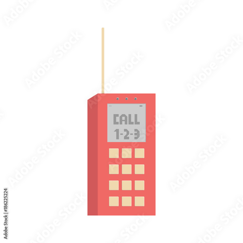 Old red mobile phone