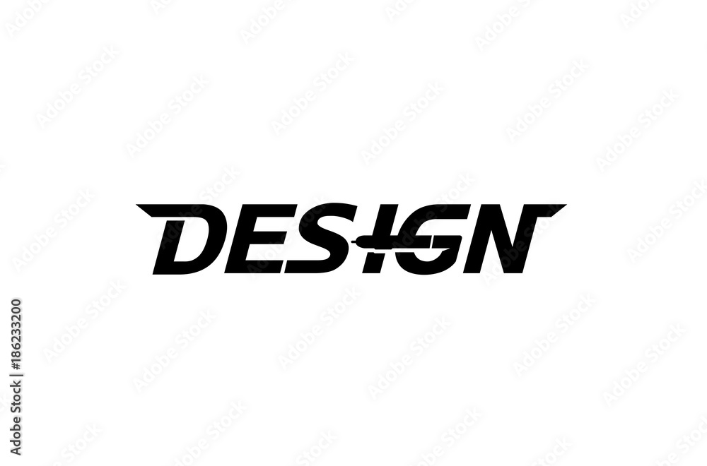 Fototapeta premium Creative Letter Design Text Symbol Design Illustration
