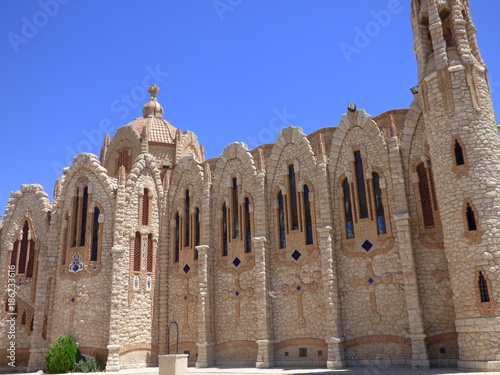 Iglesia de Novelda parecida a Sagrada Familia de Gaudi. Novelda es un pueblo de España situado en la provincia de Alicante, en la comarca del Medio Vinalopó photo