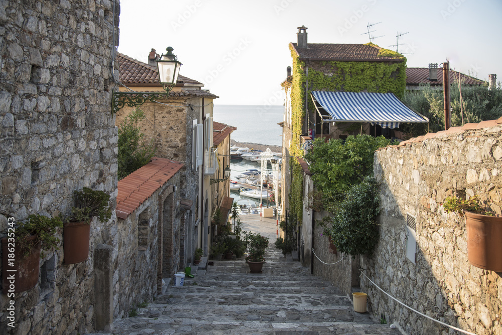 The village of Scario in Italy