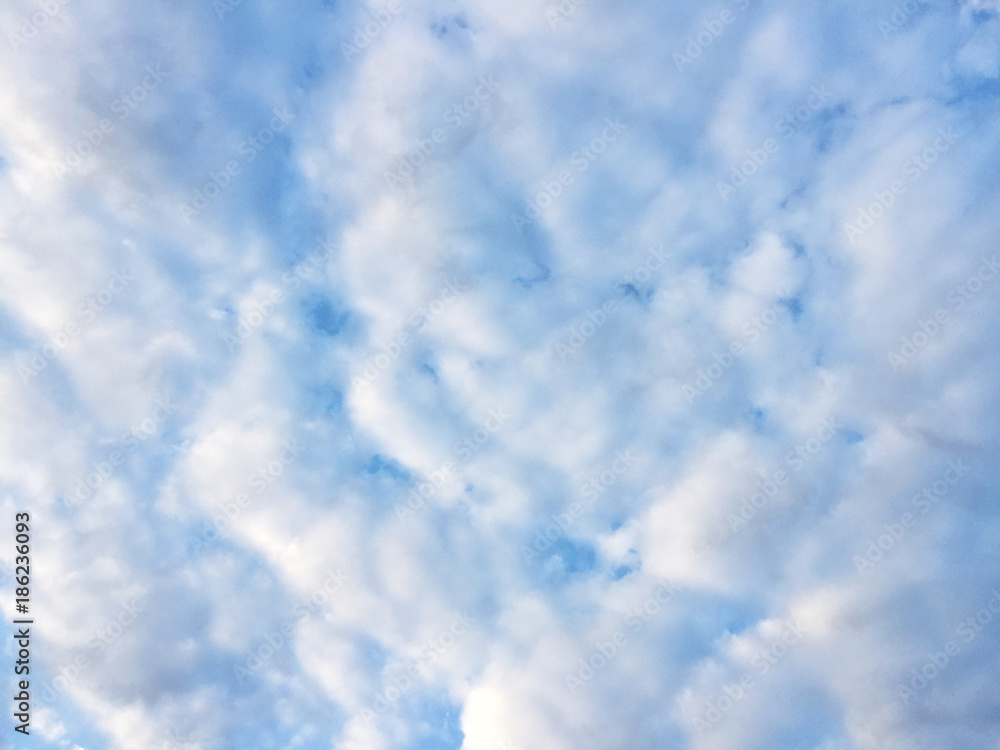 Fototapeta premium Blue SKY Background with Clouds Layer