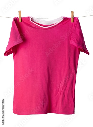 Purple T-Shirt on Clothes Line