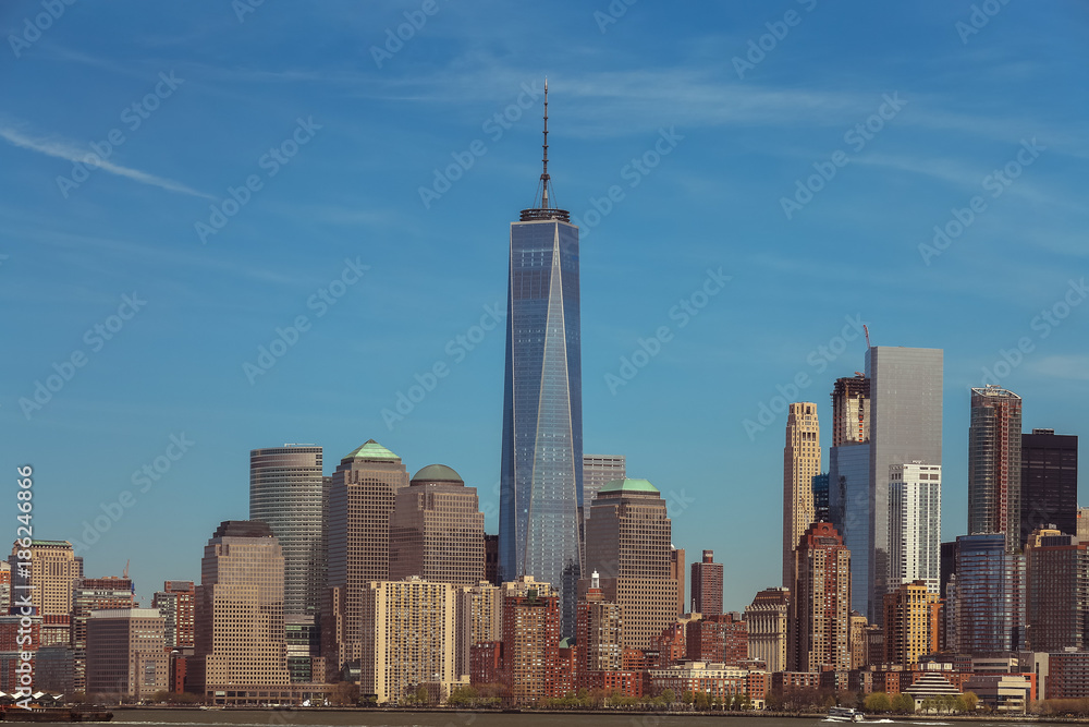 Manhattan skyline, New York, USA. 