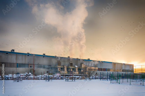 Belgrade, Serbia January 12, 2017: Paper Factory in Belgrade