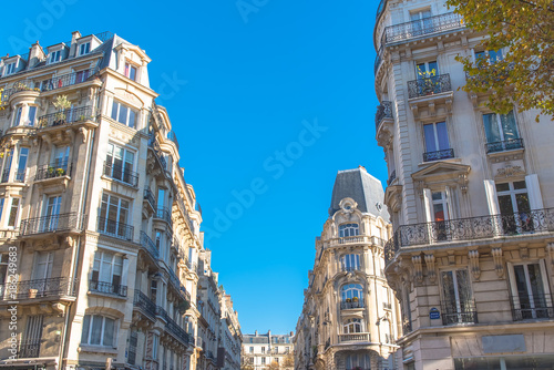 Photography Paris, beautiful building facades in a attractive area of the capital