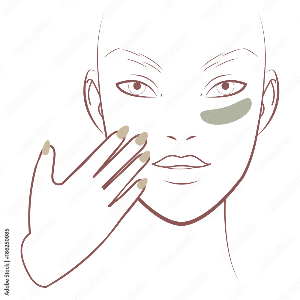 Beautiful girl during beauty ritual