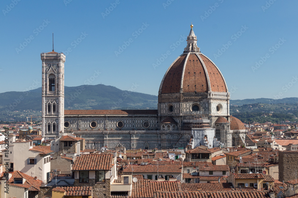 Florence Cathedral in a sunny day, Tuscany, Italy.