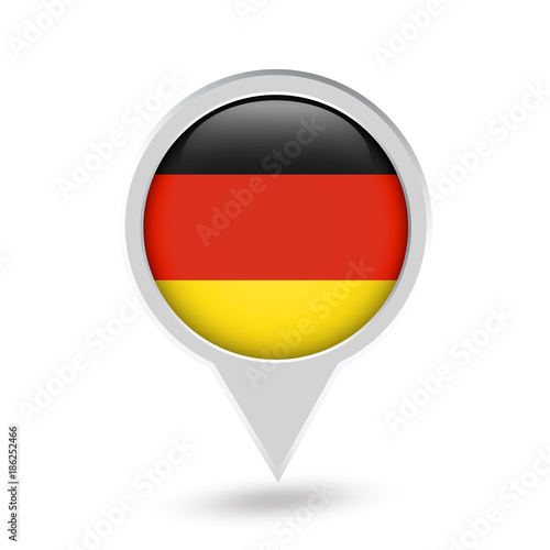 Free Download Germany Flag Round Pin Icon - GFXLoad