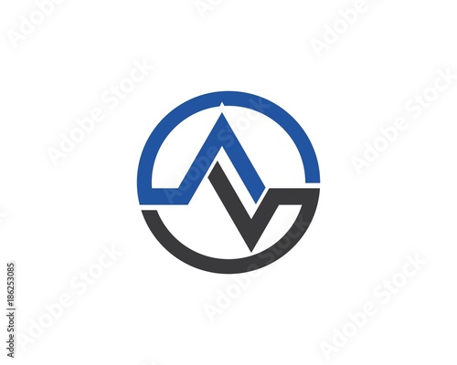 VA Letter Logo Business