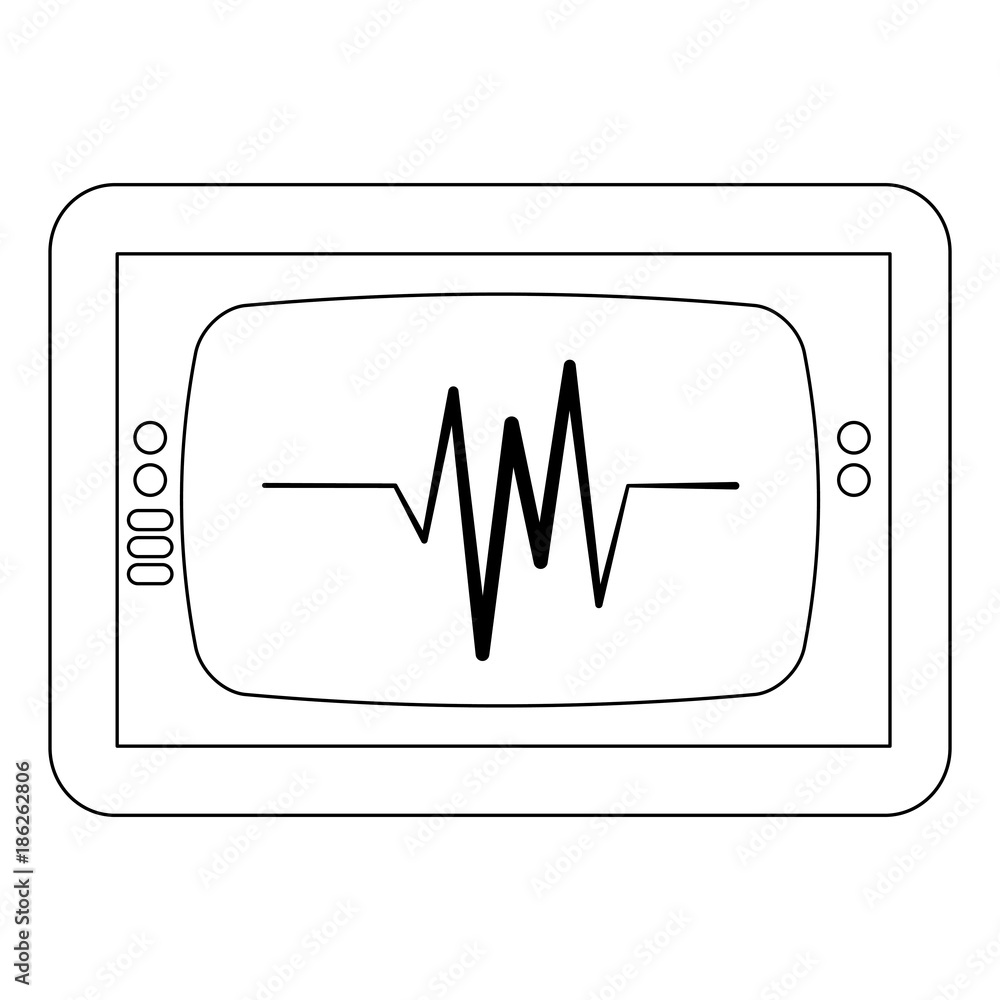 ekg monitor isolated icon vector illustration design ekg monitor isolated icon vector illustration design