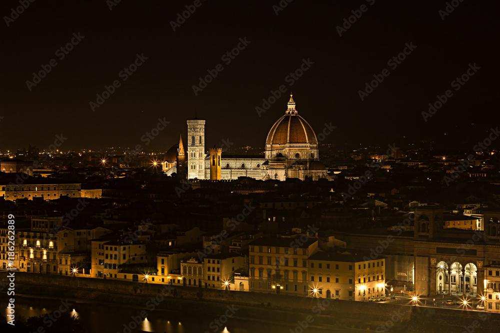 View of the city center in Florence