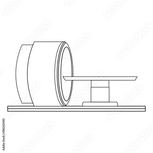 tomography scanner machine icon vector illustration design