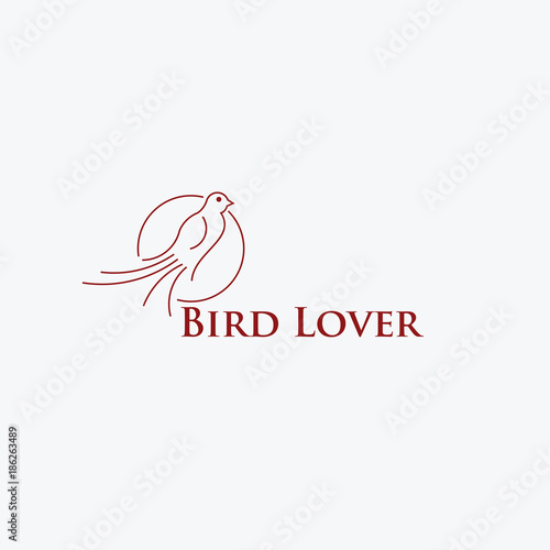 Bird Lover Vector Template Design