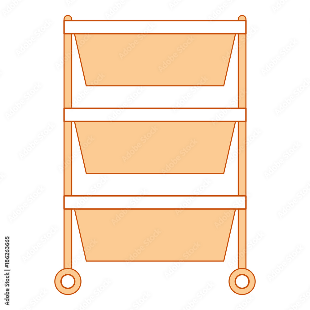 hospital operating drawer isolated icon vector illustration design