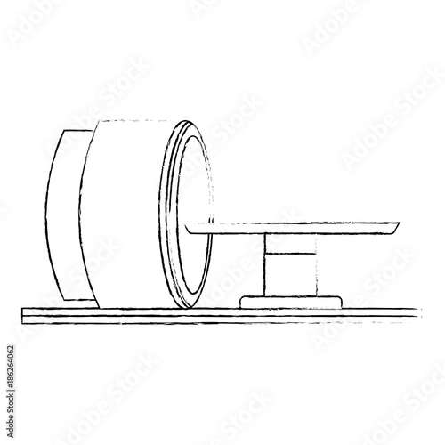 tomography scanner machine icon vector illustration design