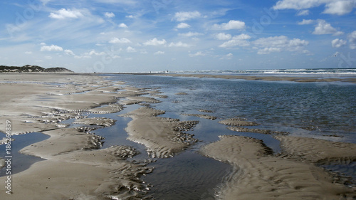 Bassa marea sul mare di Wadden