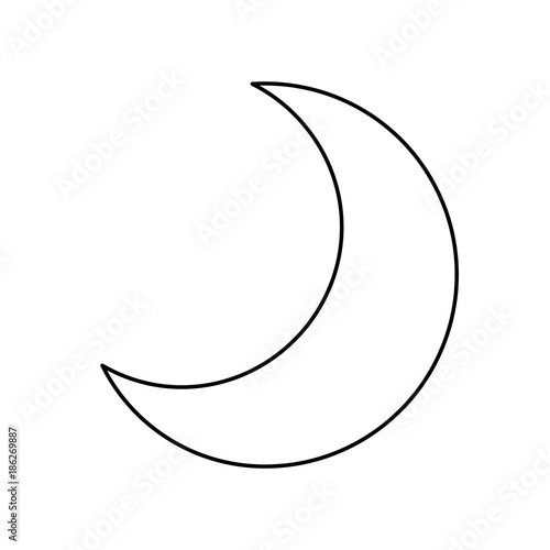 Moon quarter waning cartoon