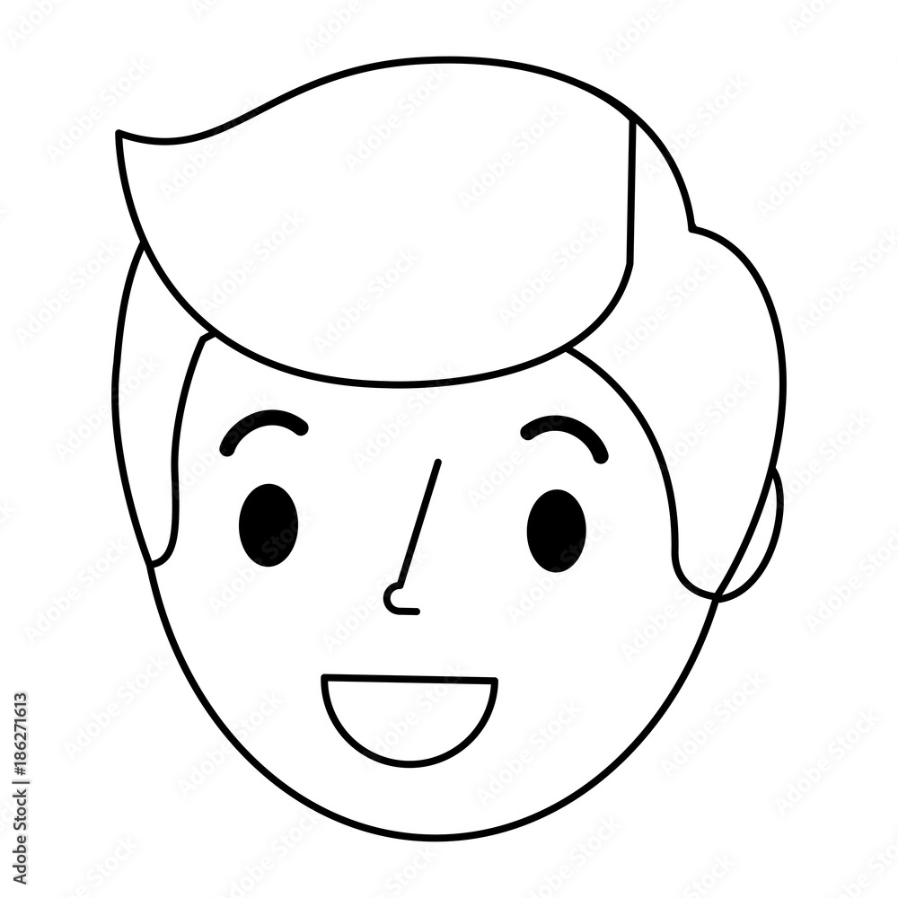 young man head avatar character vector illustration design young man head avatar character vector illustration design