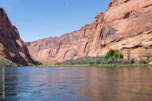 glen canyon river bend on colorado river