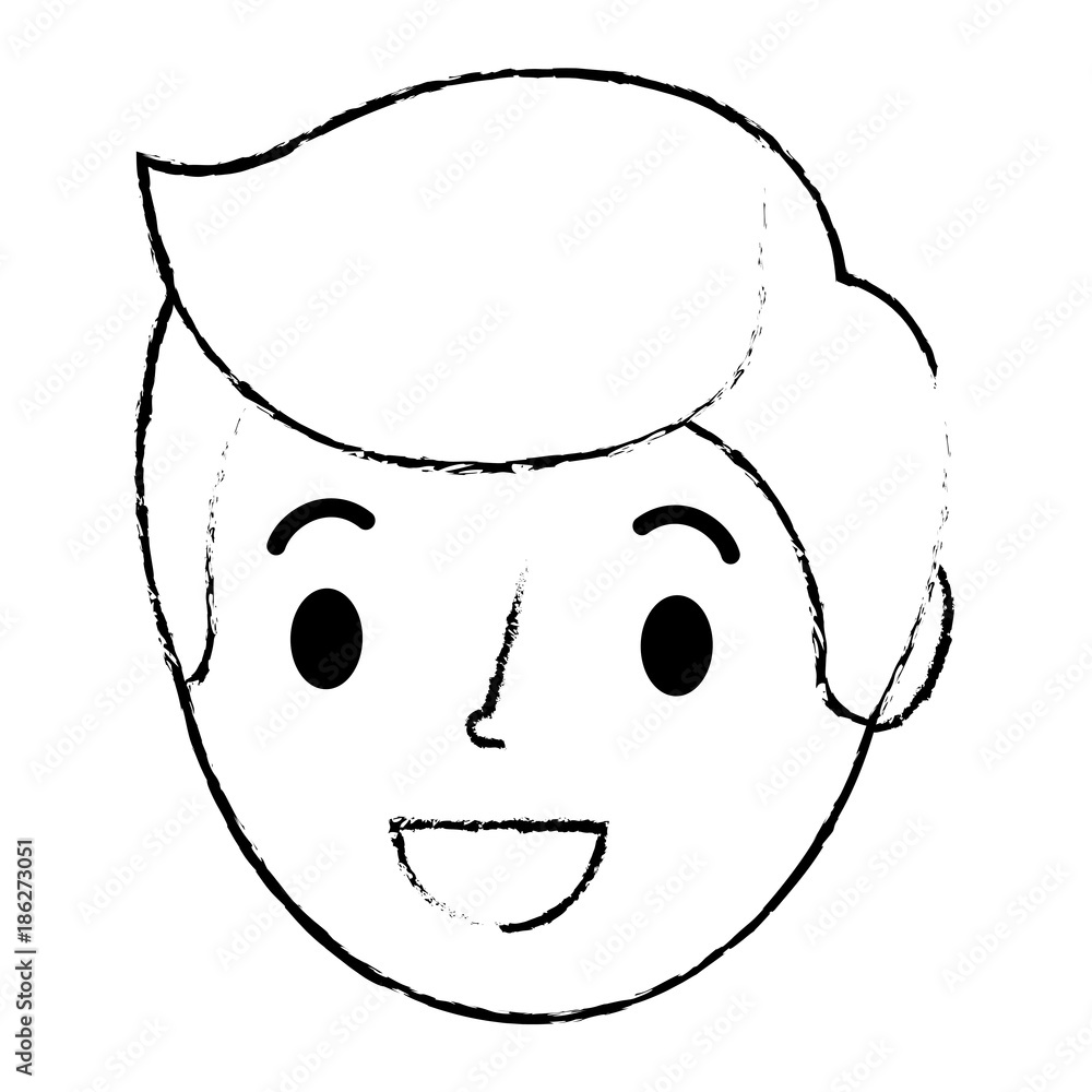 young man head avatar character vector illustration design young man head avatar character vector illustration design