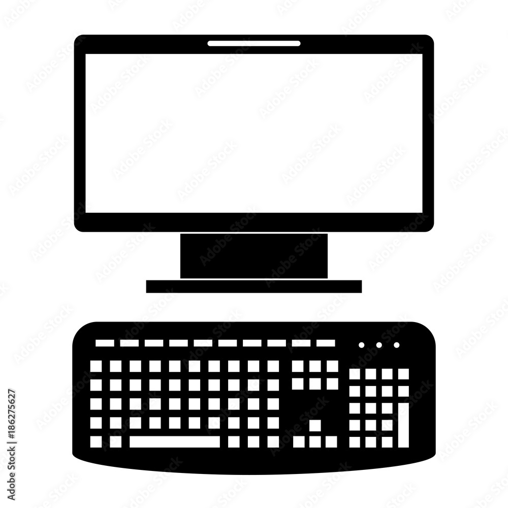 computer desktop isolated icon vector illustration design computer desktop isolated icon vector illustration design
