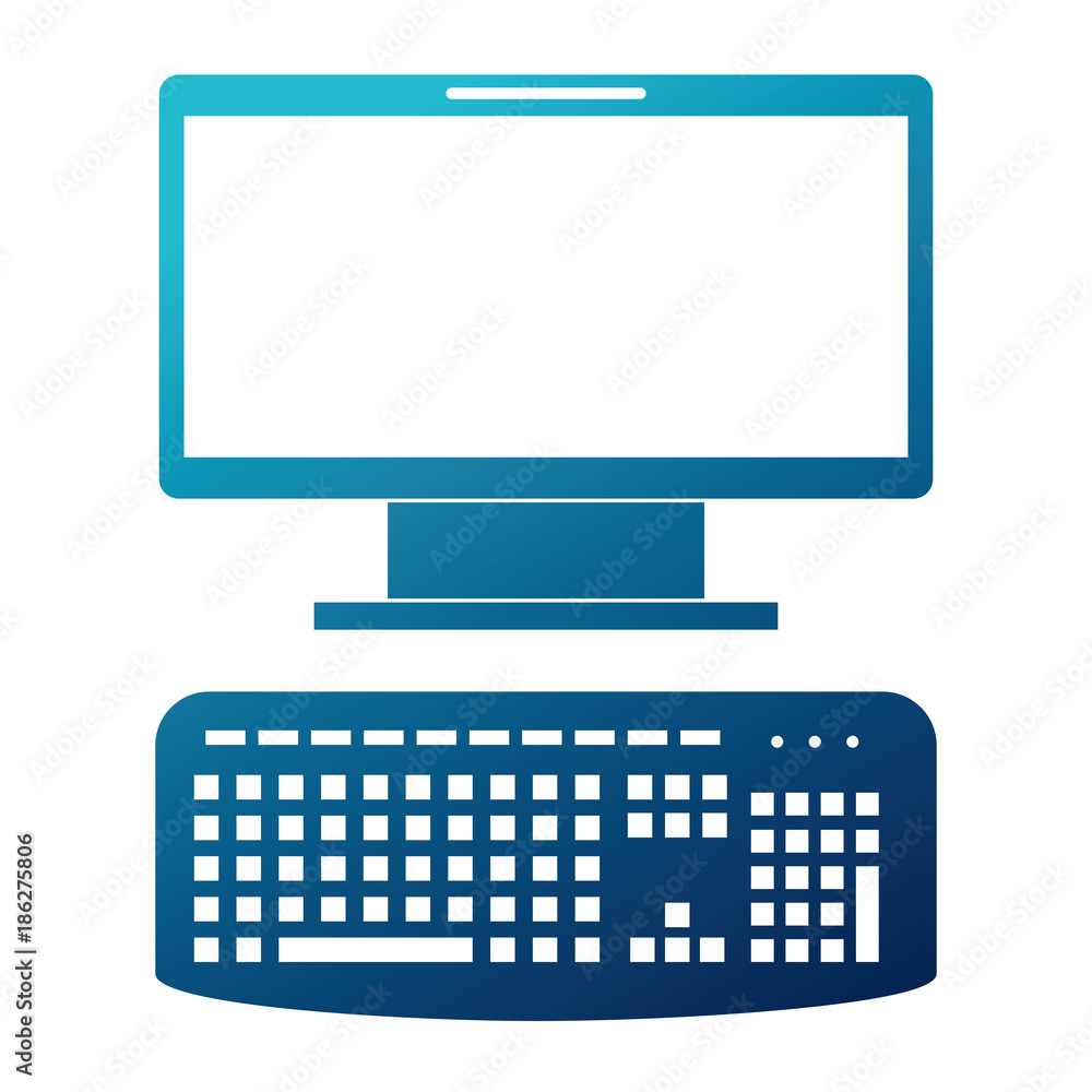 computer desktop isolated icon vector illustration design computer desktop isolated icon vector illustration design